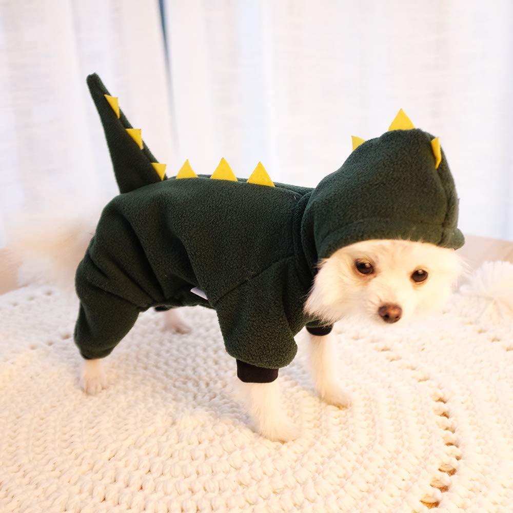 PEGOISM Comfortable Dinosaur Halloween Costume for Dogs