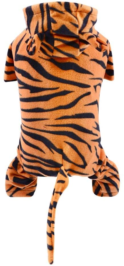 PEGOISM Comfortable Tiger Halloween Costume for Dogs