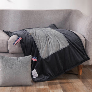 Weighted Blanket Foldable To 11" Weighted Travel Pillow - 8lbs - Light Gray