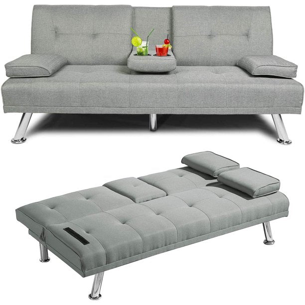 ANYSUN-FUTON-SOFA-BED-TWIN-LIGHT-GRAY