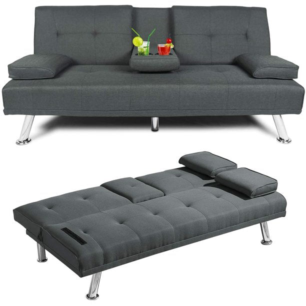 ANYSUN-FUTON-SOFA-BED-TWIN-DARK-GRAY
