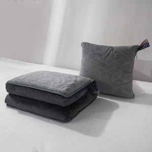 Weighted Blanket Foldable To 11" Weighted Travel Pillow - 8lbs - Light Gray