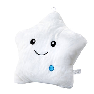 OPIKZONE Magical Lightning Cushion Love Star Shaped Glowing LED Pillow Changing Light Up Soft Cushion