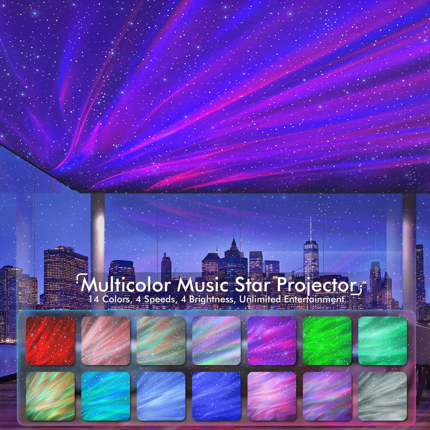 ROSSETTA Star Projector For Indoor - Bedroom Celling Light