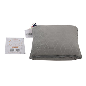Weighted Blanket Foldable To 11" Weighted Travel Pillow - 8lbs - Light Gray