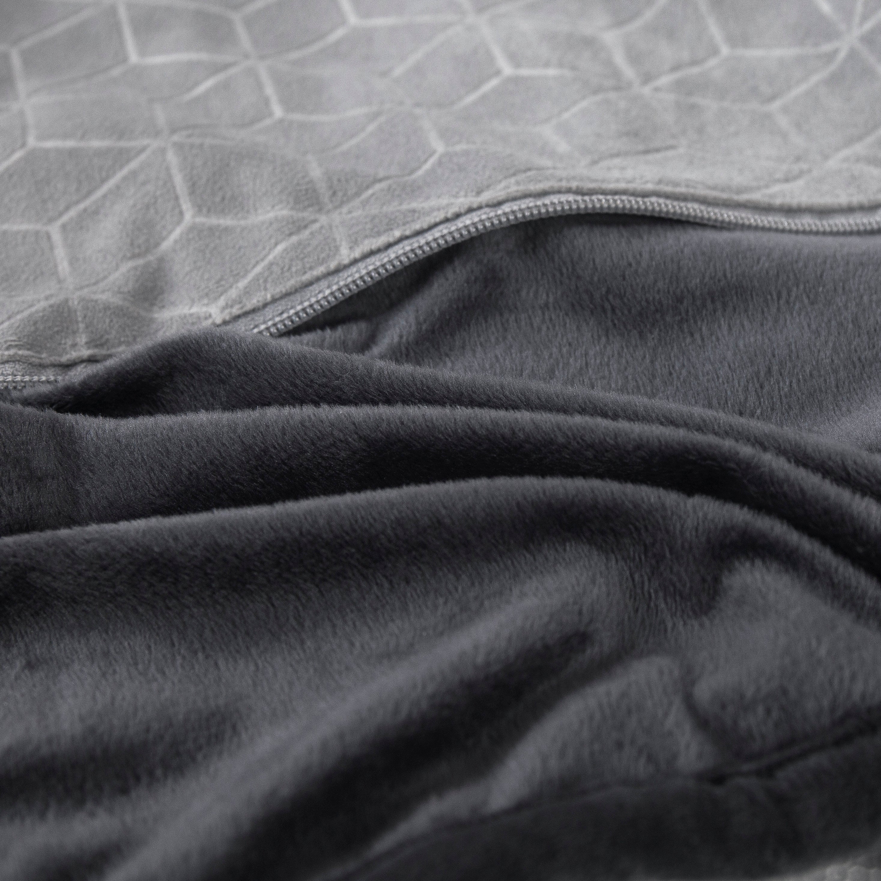 Weighted Blanket Foldable To 11" Weighted Travel Pillow - 8lbs - Light Gray