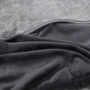 Weighted Blanket Foldable To 11" Weighted Travel Pillow - 8lbs - Light Gray