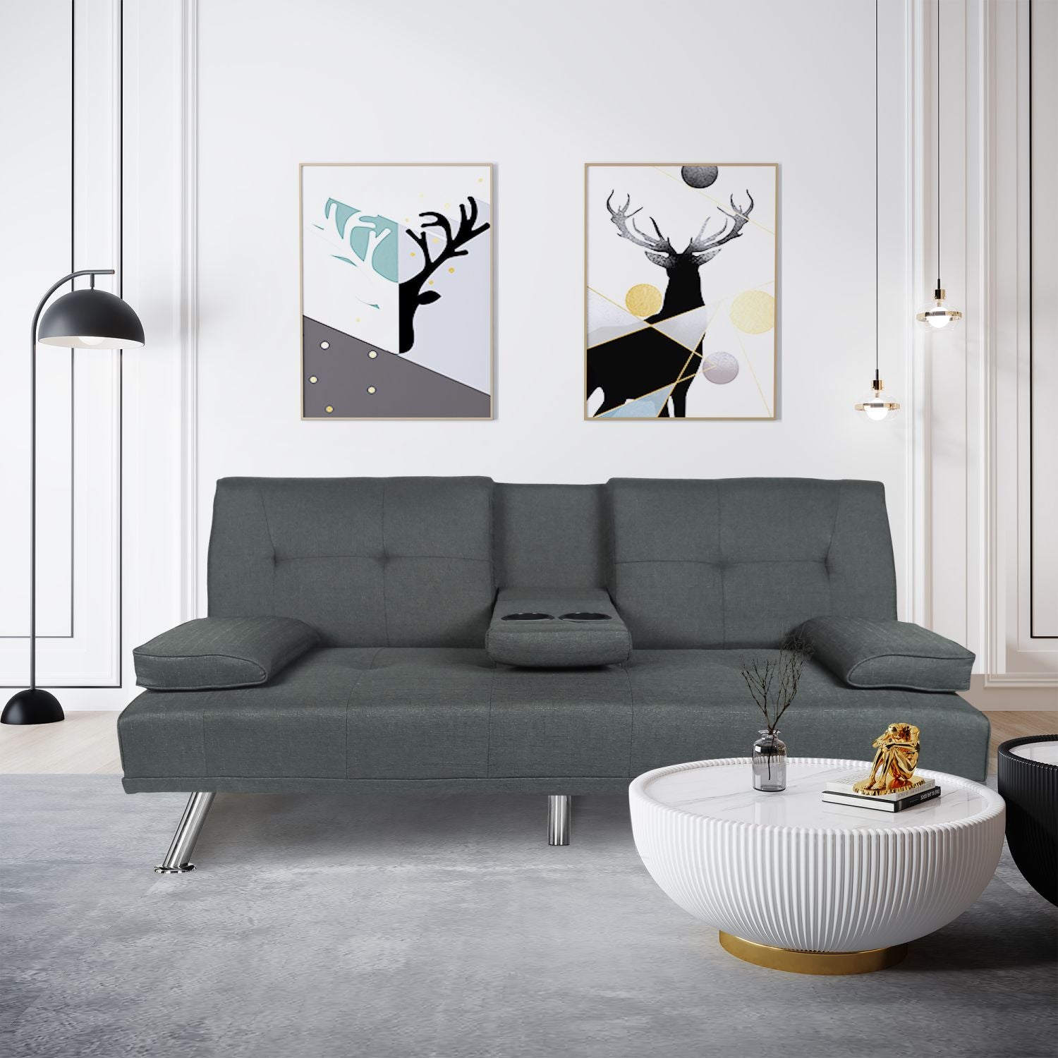 ANYSUN-FUTON-SOFA-BED-TWIN-DARK-GRAY